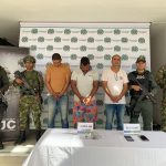 Capturados tres presuntos extorsionistas del Clan del Golfo en Sucre 