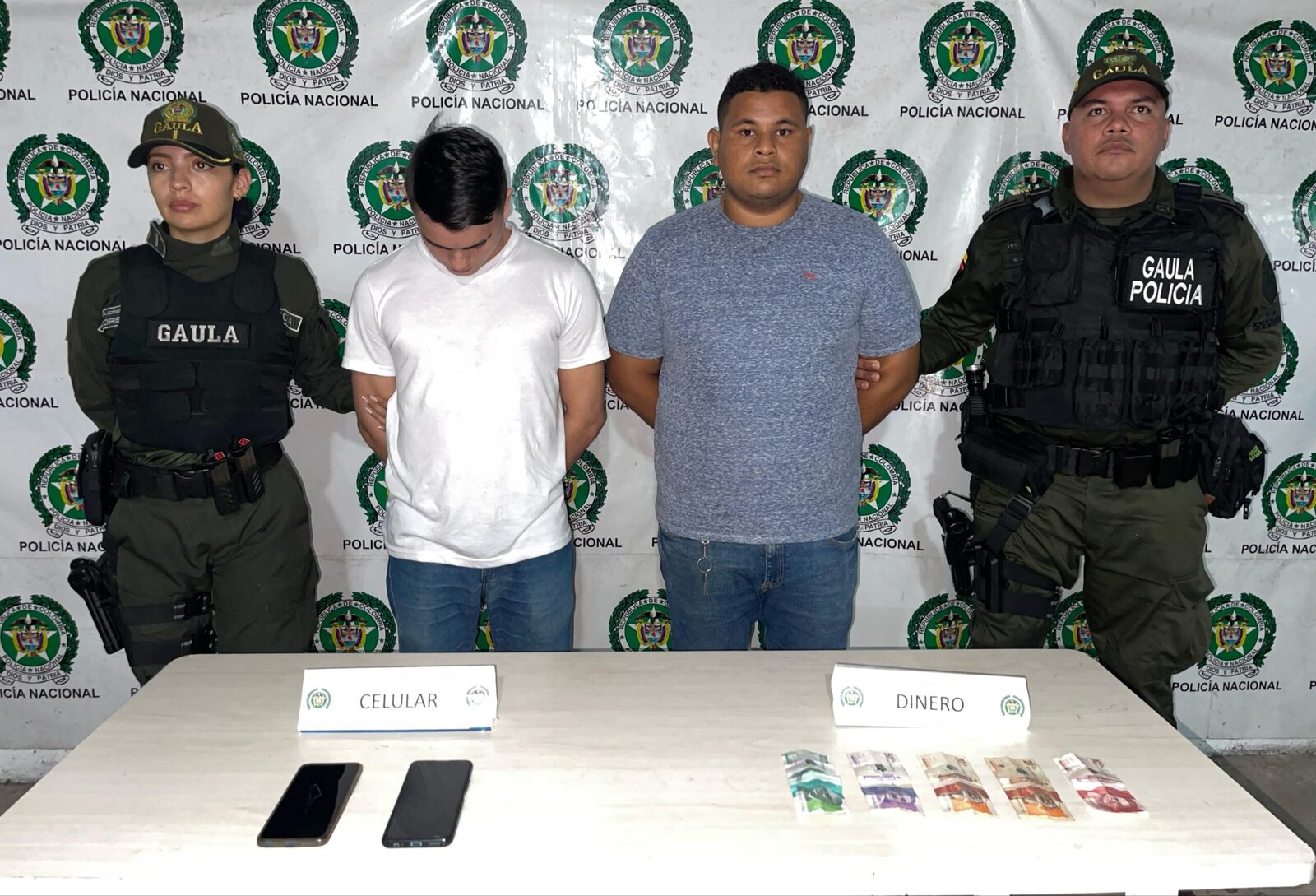 Dos personas capturadas por el delito de extorsión en Barranquilla ...